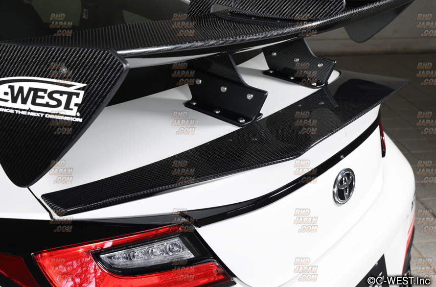 C-West GT-Wing Swan Neck Carbon Fiber - BRZ ZD8 GR86 ZN8 - RHDJapan